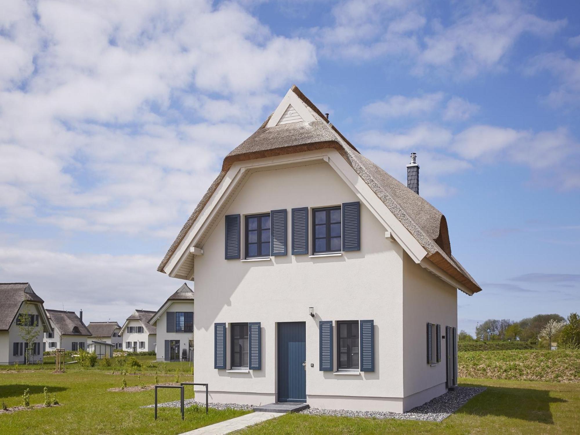 Premium Reetdachvilla mit 3 Schlafzimmern, Sauna und Kamin F05 Dranske Exterior foto